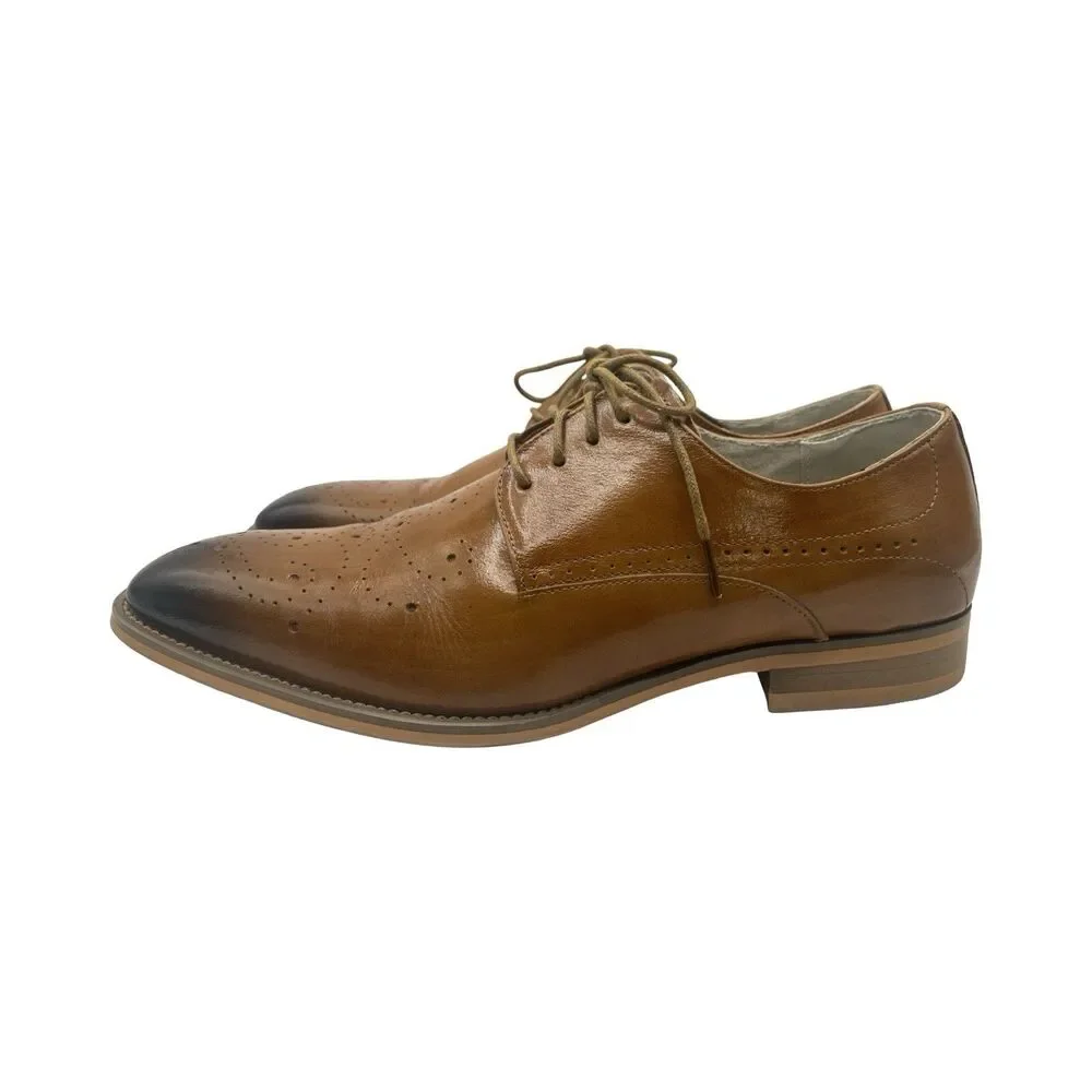 Giovanni Men's JOEL Dress Shoes Genuine Leather Oxfords Size 8.5